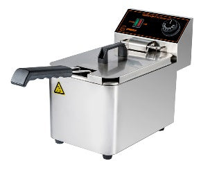 Horecatech RS618N - Friggitrice 2500W capacità 4 litri con termostato EGO
