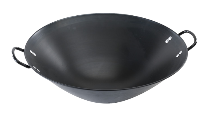 Horecatech RS685W - Pentola wok in ghisa per induzione Diam 47 cm