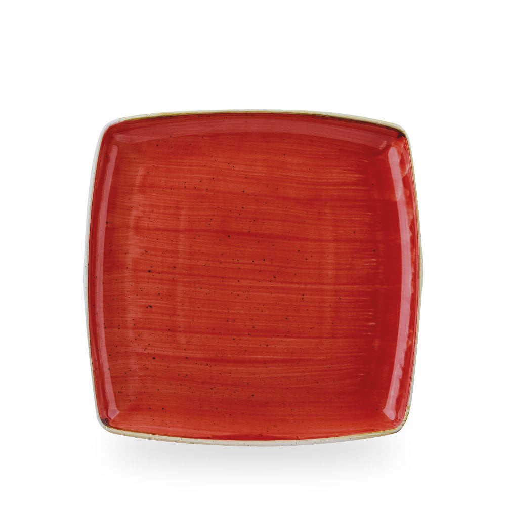 Stonecast Berry Red Deep Piatto Quadrato 26Cm Box 6 - SBRSDS101