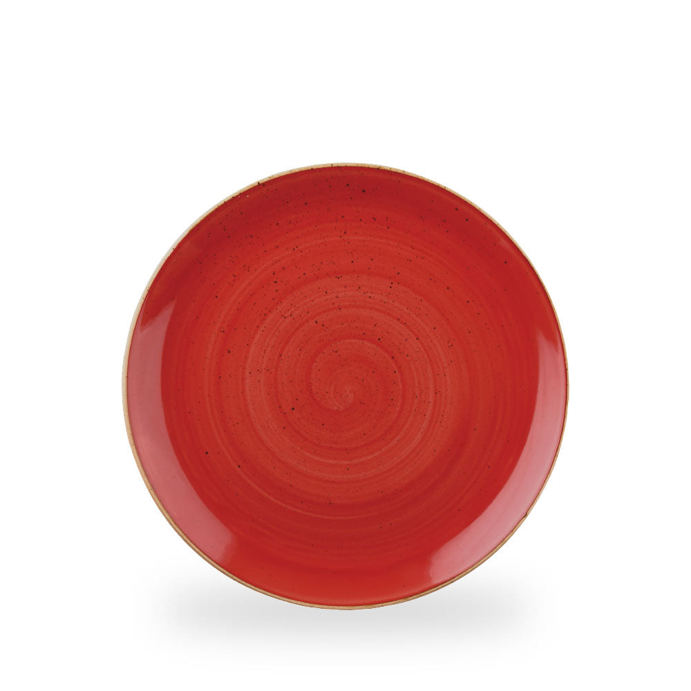 Stonecast Berry Red Evolve Piatto Piano Coupe 10.25" Box 12 - SBRSEV101