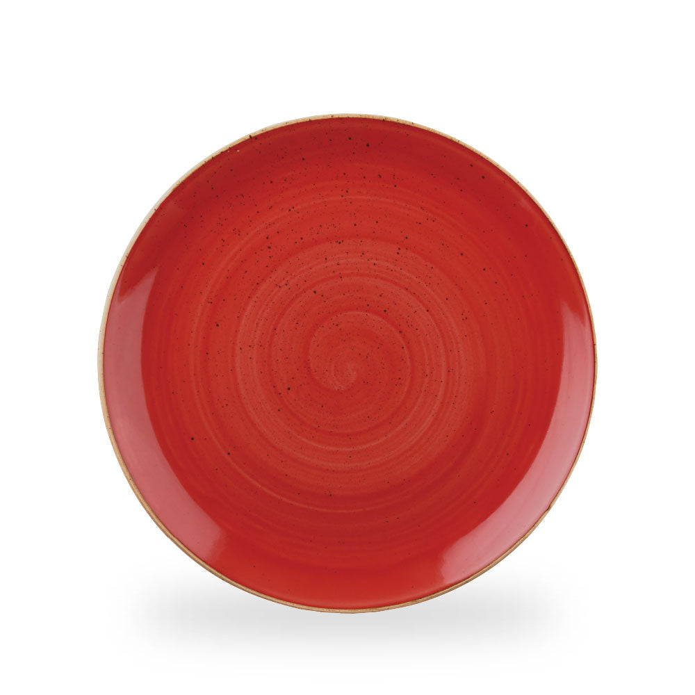 Stonecast Berry Red Evolve Piatto Piano Coupe 11.25" Box 12 - SBRSEV111