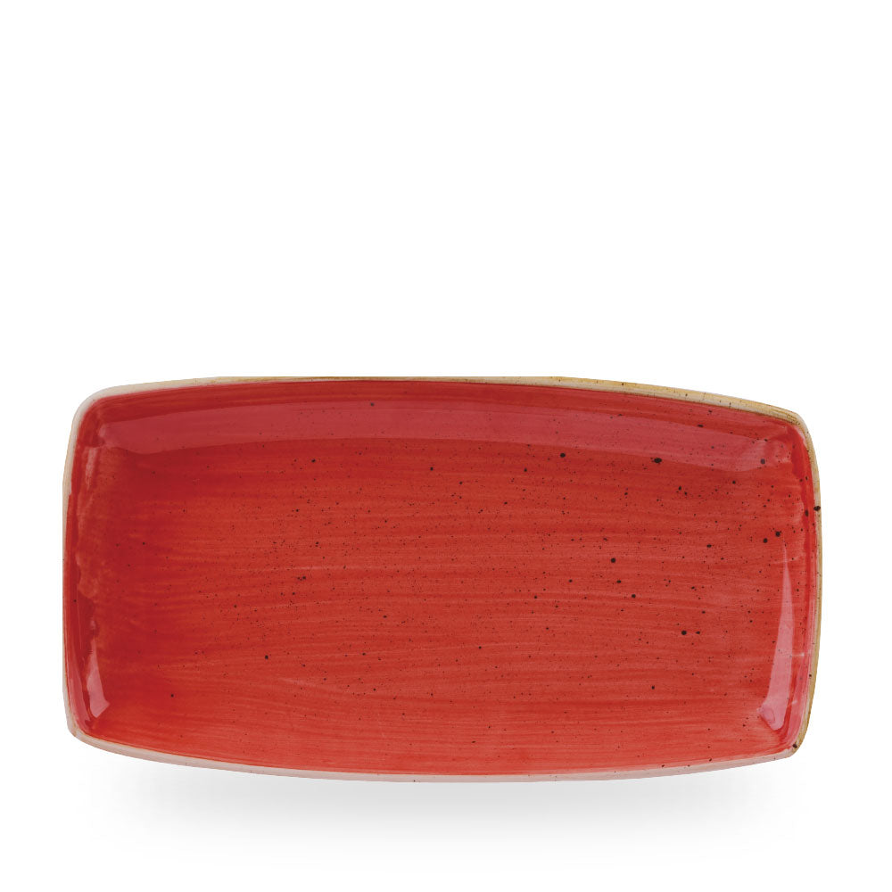 Stonecast Berry Red Piatto Rettangolare 34.5Cm Box 6 - SBRSOP141