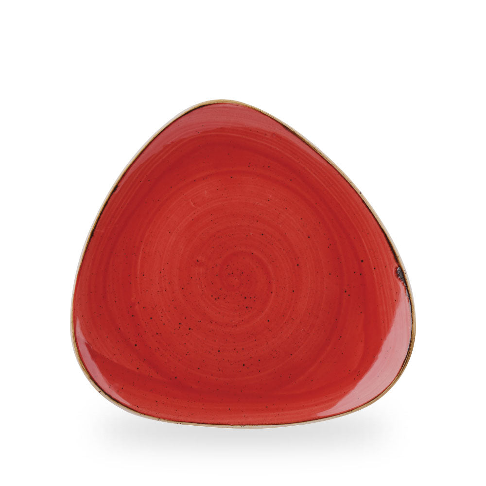 Stonecast Berry Red Piatto Triangolare 10" Box 12 - SBRSTR101