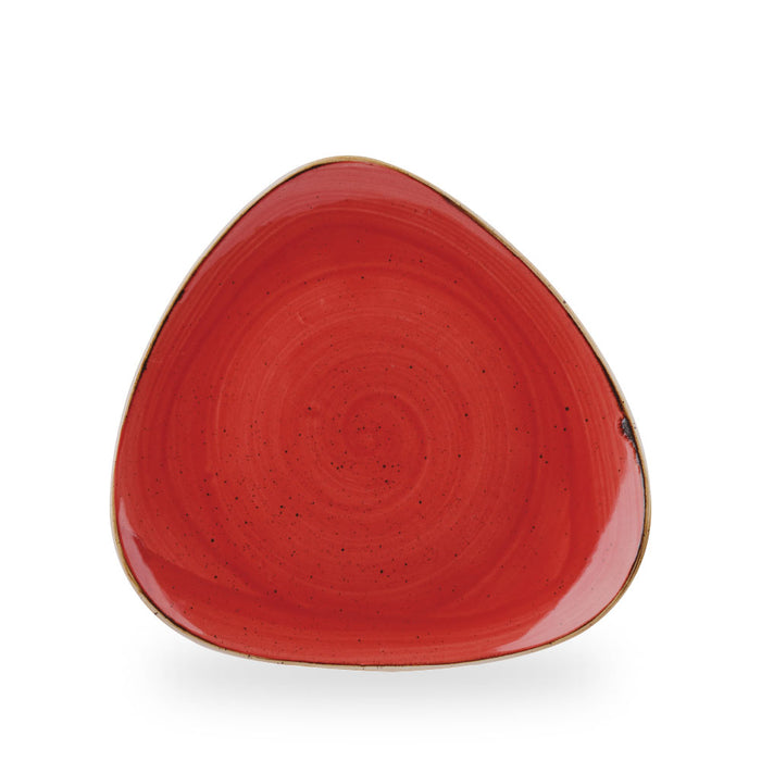 Stonecast Berry Red Piatto Triangolare 10" Box 12 - SBRSTR101