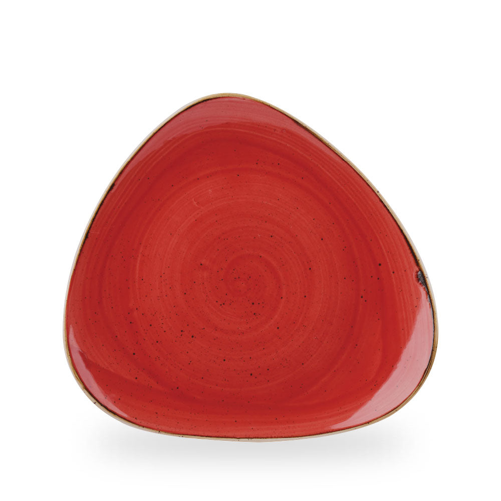 Stonecast Berry Red Piatto Triangolare 12" Box 6 - SBRSTR121