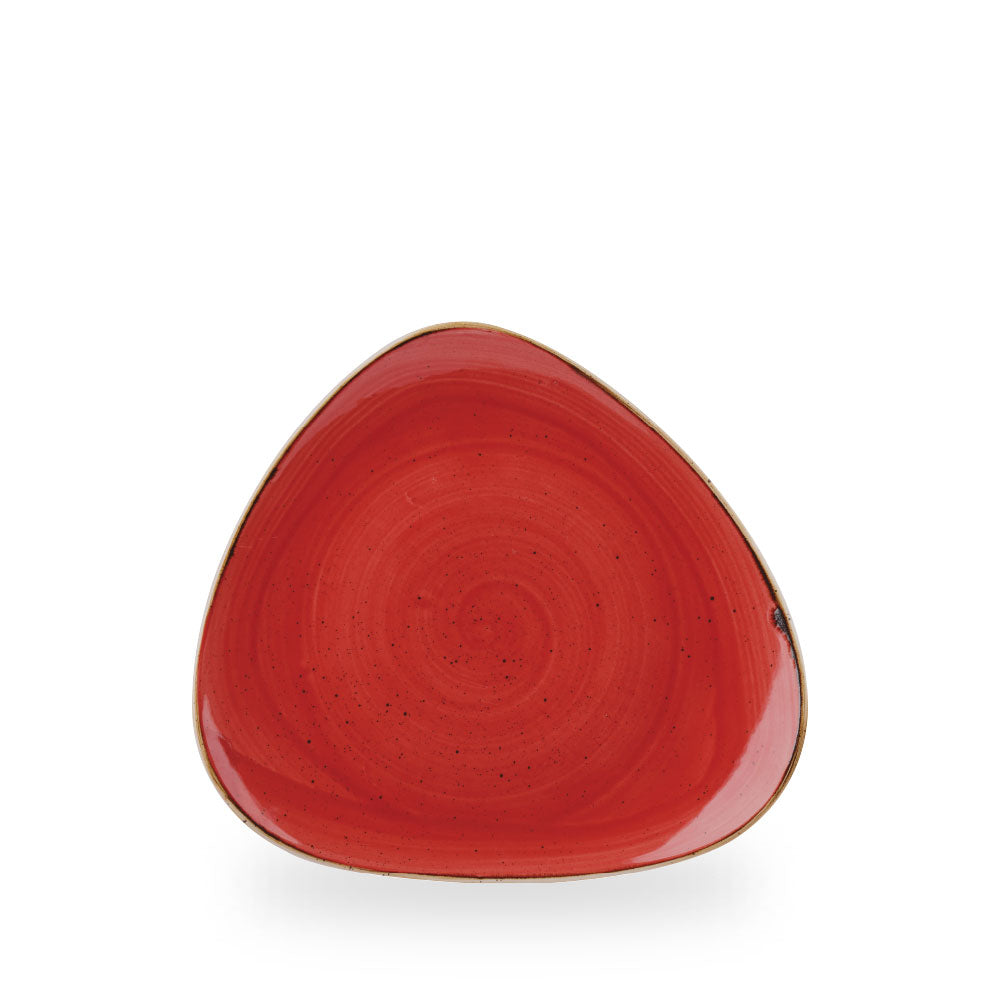Stonecast Berry Red Piatto Triangolare 9" Box 12 - SBRSTR9 1