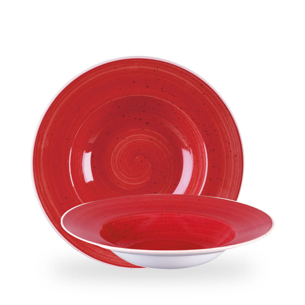 Stonecast Berry Red Profile Piatto Fondo Con Falda Grande 10.90" Box 12 - SBRSVWBL1