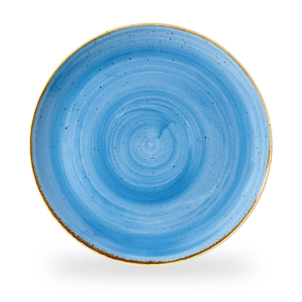 Stonecast Cornflower Blue Round Evolve Piatto Piano Box 6 - SCFSEV121