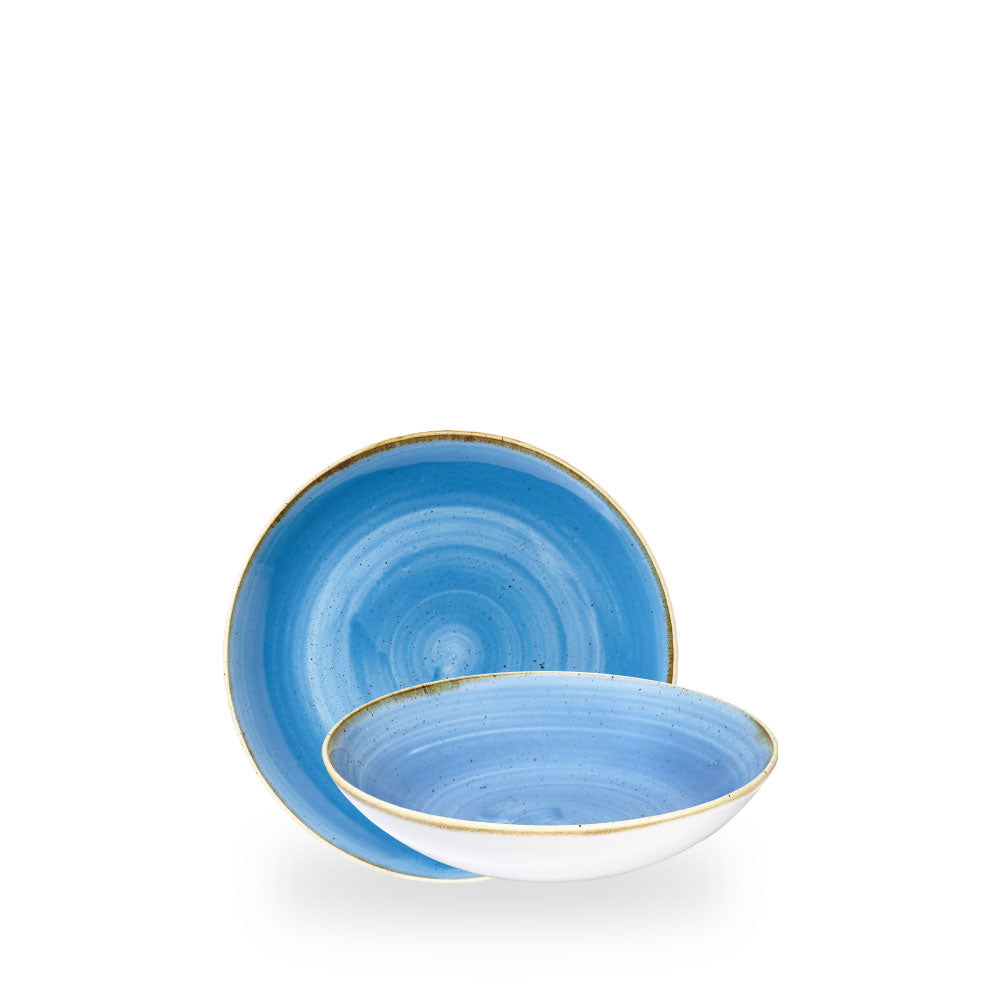 Stonecast Cornflower Blue Coppetta Coupe 18.2Cm Box 12 - SCFSEVB71