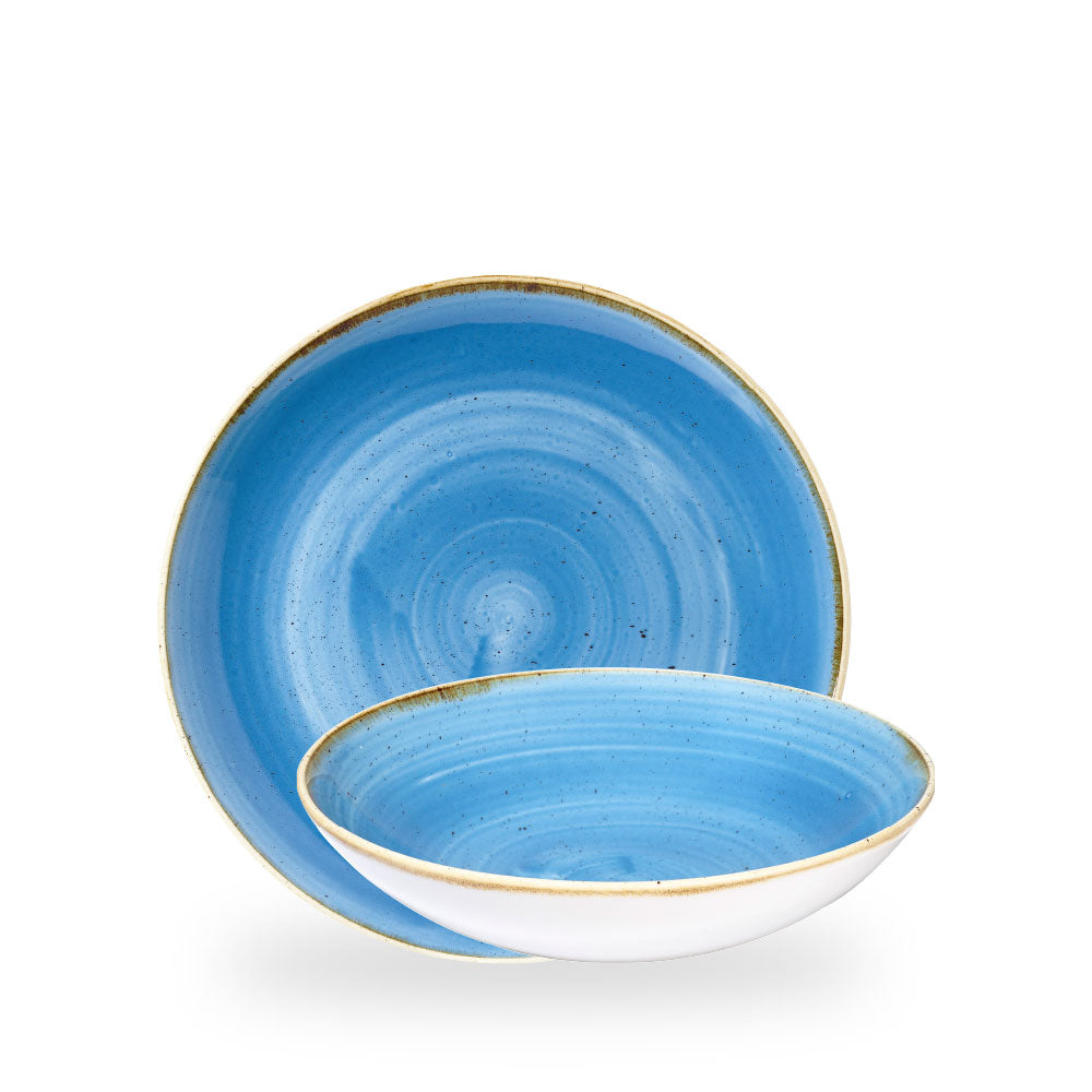 Stonecast Cornflower Blue Coppetta Coupe 24.8Cm Box 12 - SCFSEVB91
