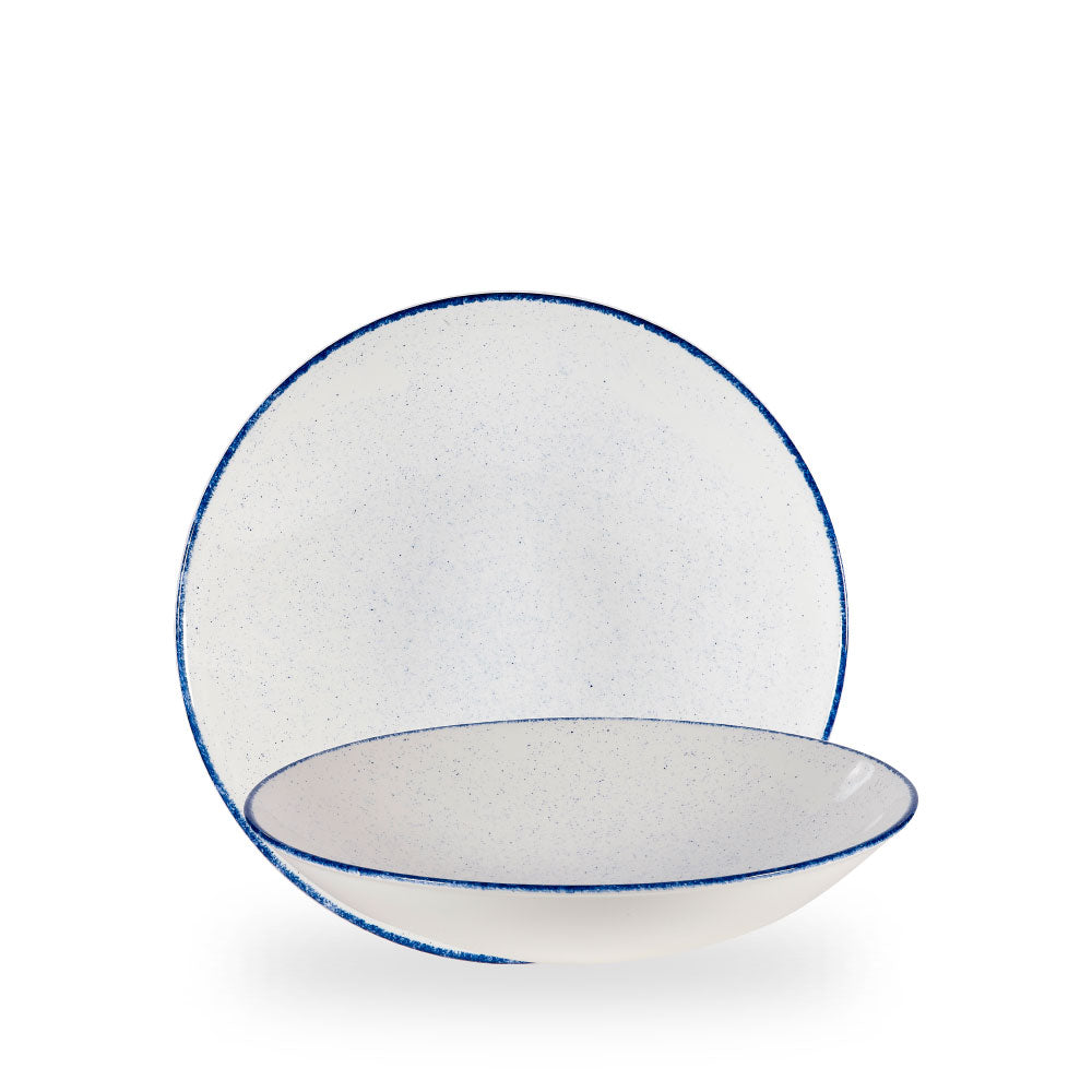 Stonecast Hints Indigo Coupe Buffet Coppetta 15.25" Box 4 - SHBIAC141