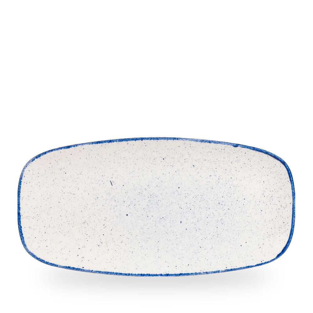 Stonecast Hints Indigo Piatto Rettangolare Chefs 13 7/8X7 3/8" Box 6 - SHBIXO141