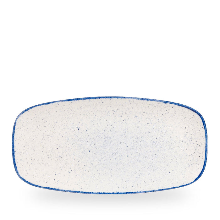 Stonecast Hints Indigo Piatto Rettangolare Chefs 13 7/8X7 3/8" Box 6 - SHBIXO141
