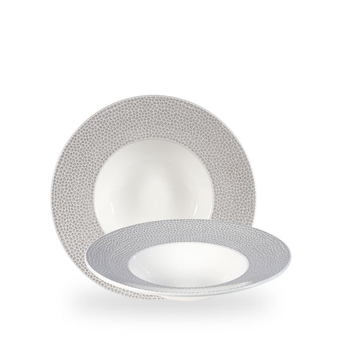 Isla Spinwash Shale Grey Piatto Fondo Con Falda 9 1/2" Box 12 - SHISIWBM1