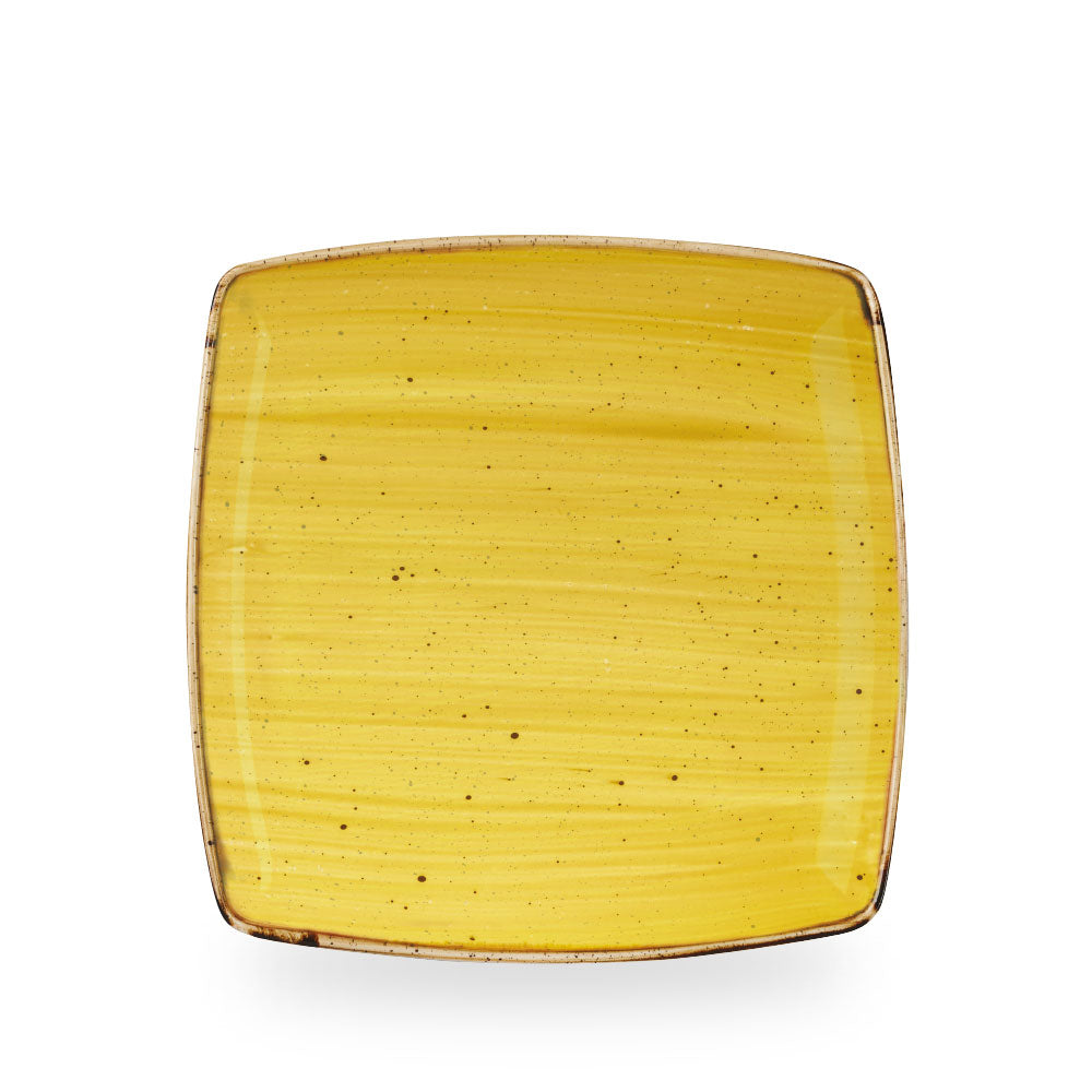 Stonecast Mustard Deep Piatto Quadrato 26Cm Box 6 - SMSSDS101
