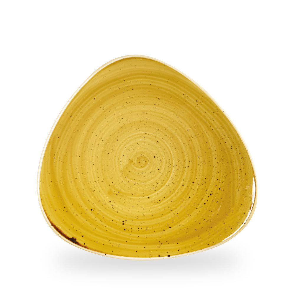Stonecast Mustard Piatto Triangolare 31.1Cm Box 6 - SMSSTR121