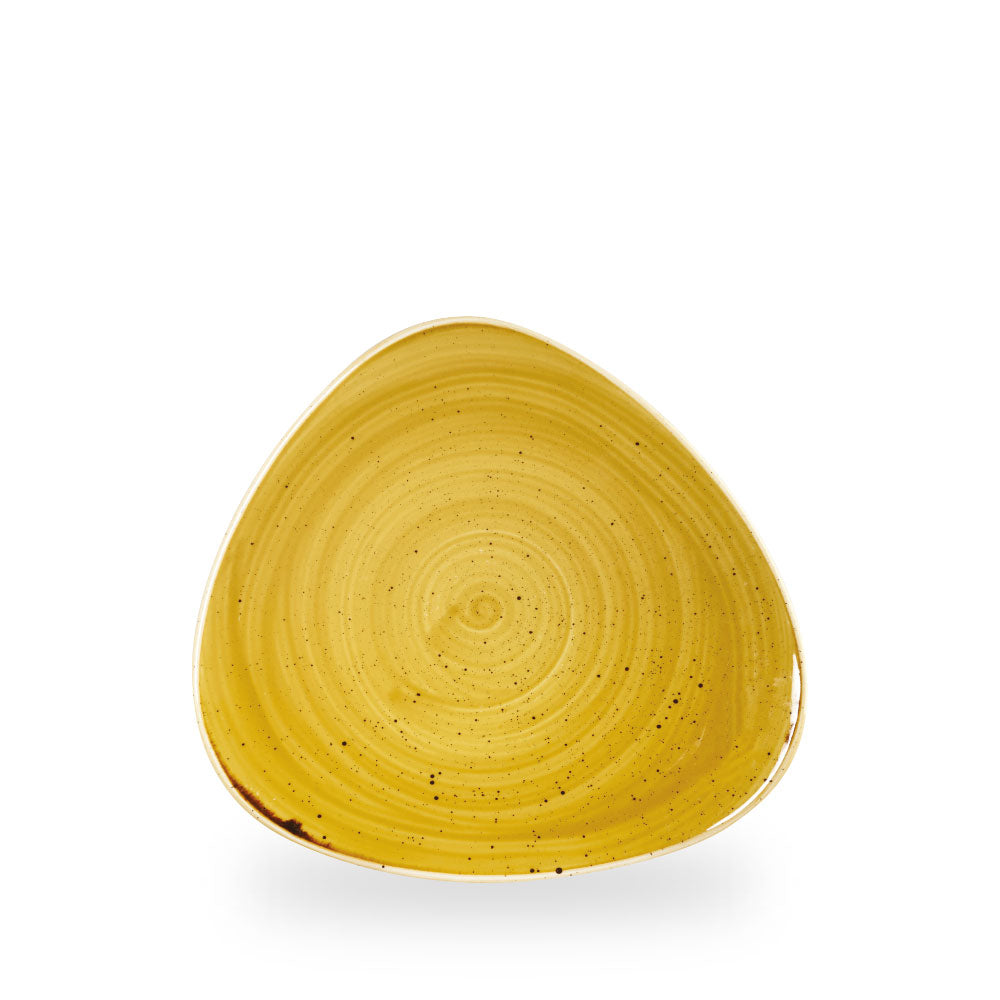 Stonecast Mustard Piatto Triangolare 22.9Cm Box 12 - SMSSTR9 1