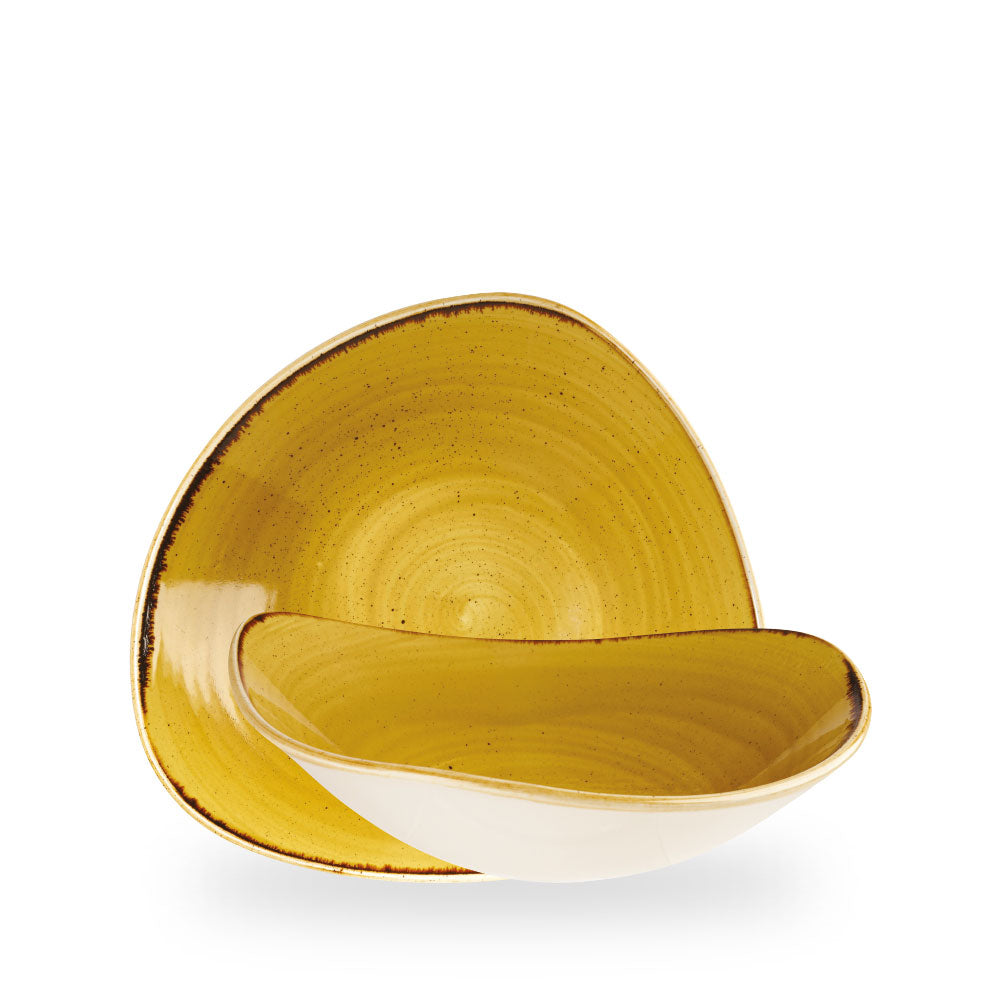 Stonecast Mustard Coppetta Triangolare 23.5Cm Box 12 - SMSSTRB91
