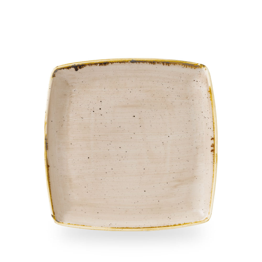 Stonecast Nutmeg Cream Deep Piatto Quadrato 10.25" Box 6 - SNMSDS101