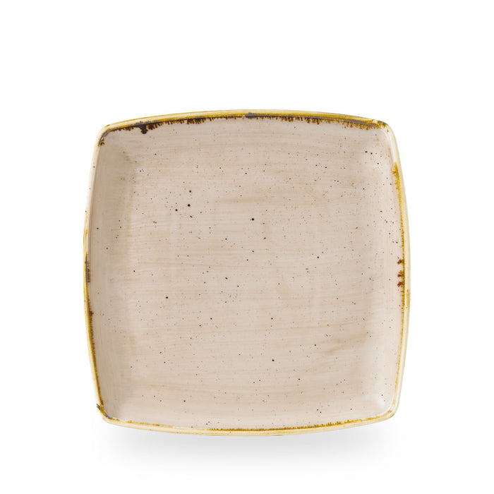 Stonecast Nutmeg Cream Deep Piatto Quadrato 10.25" Box 6 - SNMSDS101