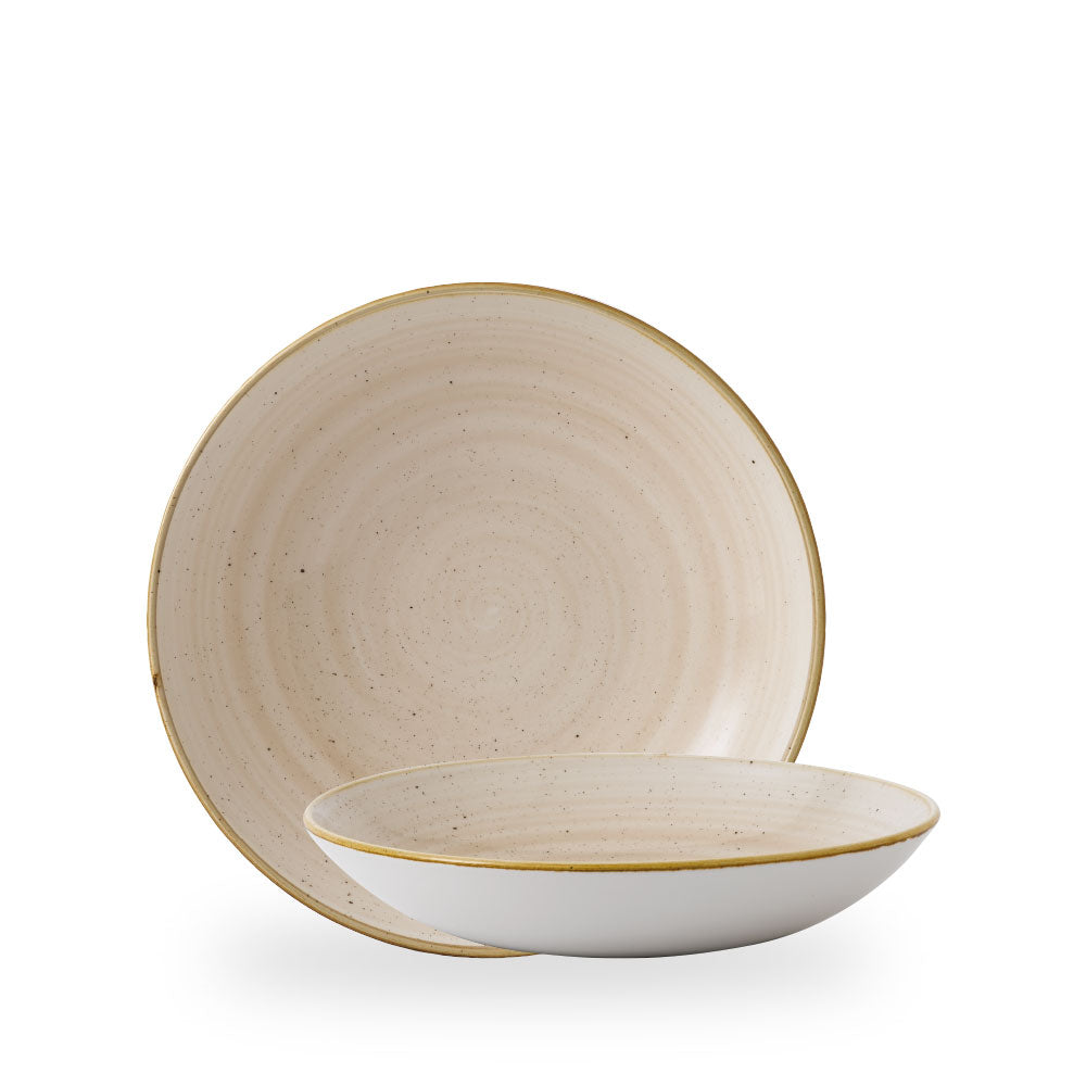 Stonecast Nutmeg Cream Evolve Piatto Fondo 9.75" Box 12 - SNMSEVB91