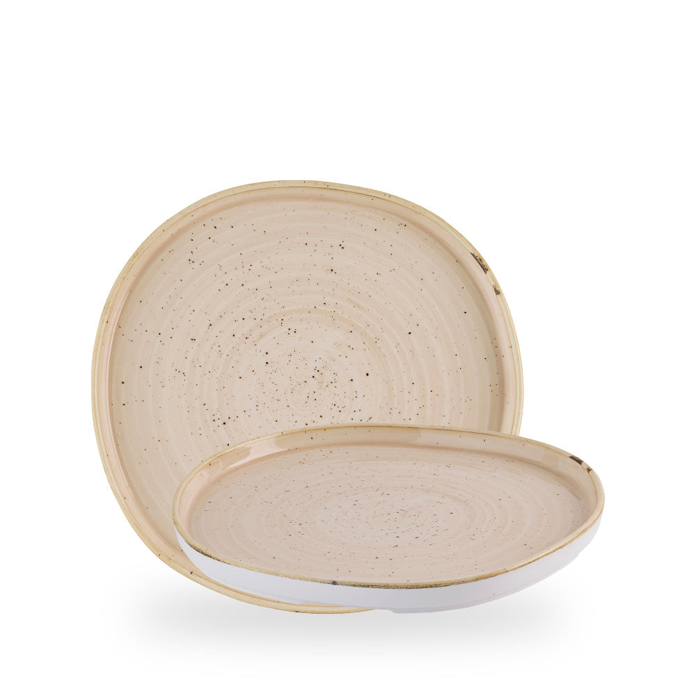 Stonecast Nutmeg Cream Organic Piatto Walled Box 6 - SNMSOW261