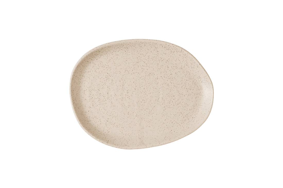 Stonecast Nutmeg Cream Natural Organic Platter 10 1/4 X 7 7/8 Box 6 - SNMSPLA31