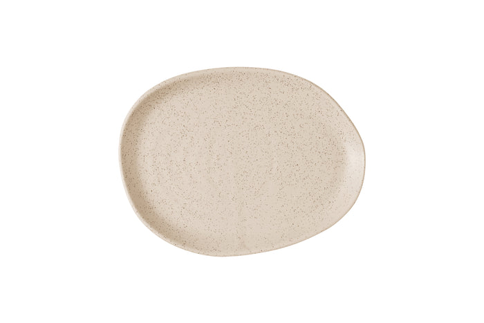 Stonecast Nutmeg Cream Natural Organic Platter 10 1/4 X 7 7/8 Box 6 - SNMSPLA31
