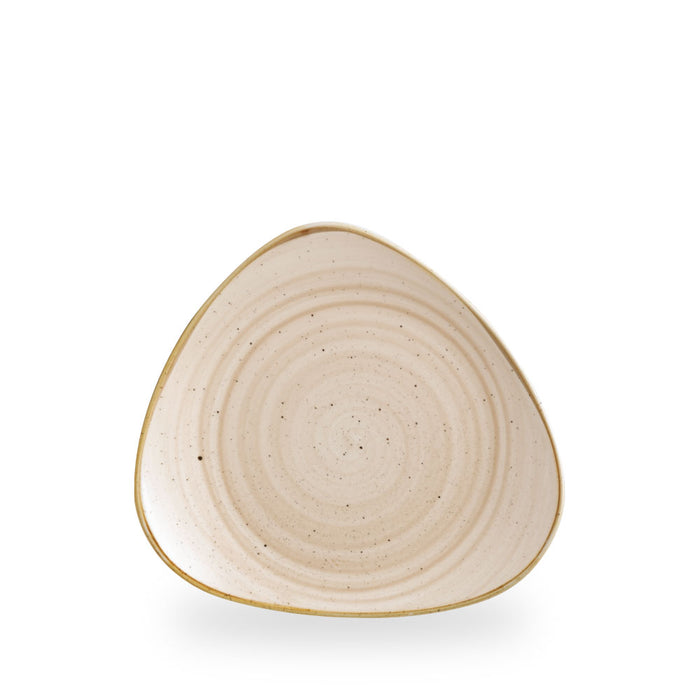 Stonecast Nutmeg Cream Piatto Triangolare 9" Box 12 - SNMSTR9 1
