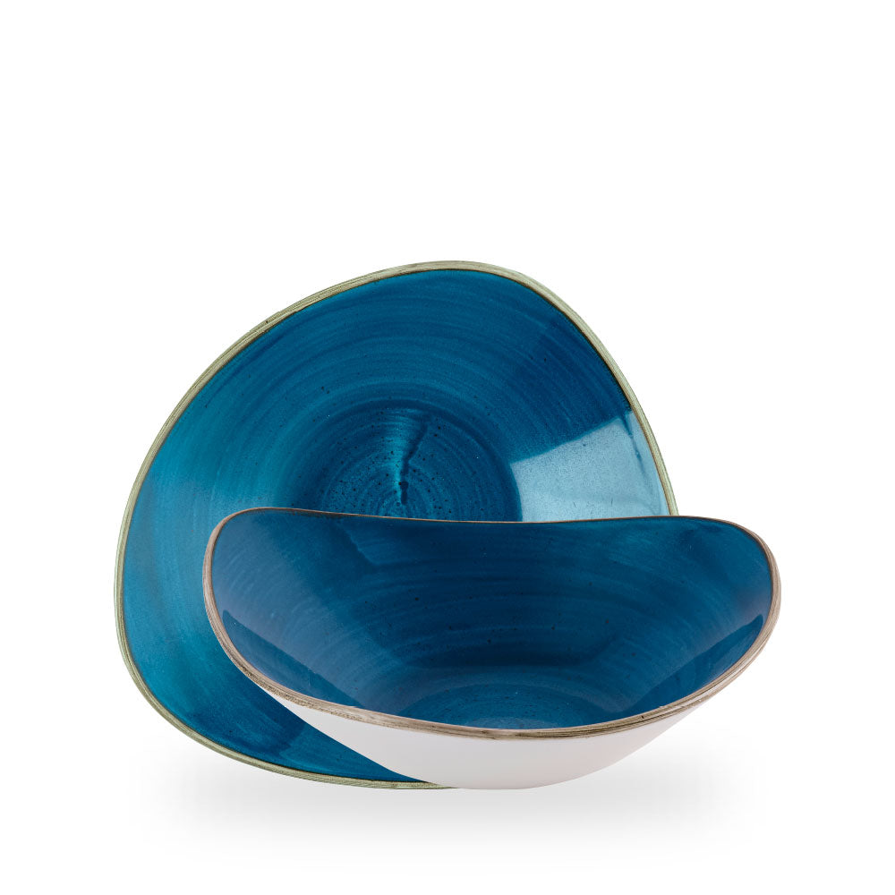 Stonecast Java Blue Coppetta Triangolare 9" Box 12 - SNTSTRB91