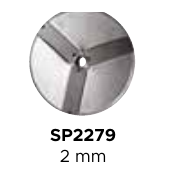 Horecatech SP2279 - Disco per affettare in alluminio 2 mm (tre lame)