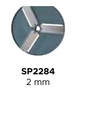 Horecatech SP2284 - Disco per affettare in nylon 2 mm (tre lame)
