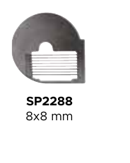Horecatech SP2288 - Disco per taglio patate fritte 8x8 mm