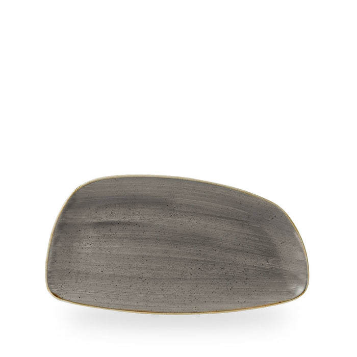Stonecast Grey Chefs Geo Piatto 11 3/4X6 1/8" Box 12 - SPGSGE301