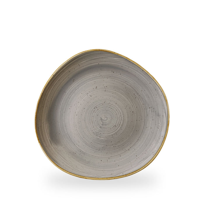 Stonecast Grey Piatto Organic 26.4Cm Box 12 - SPGSOG101