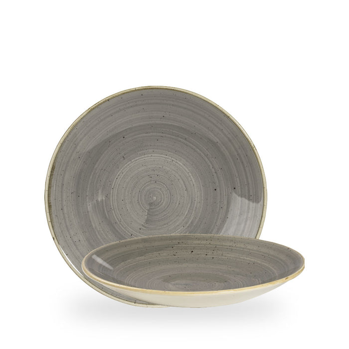 Stonecast Grey Piatto Fondo Coupe 9 2/5" Box 12 - SPGSPD251