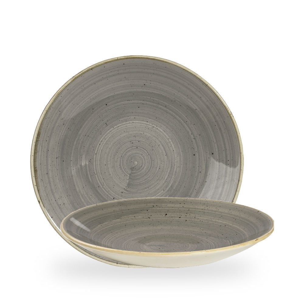 Stonecast Grey Piatto Fondo Coupe 11" Box 12 - SPGSPD271
