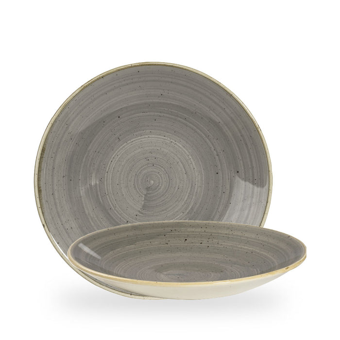 Stonecast Grey Piatto Fondo Coupe 11" Box 12 - SPGSPD271