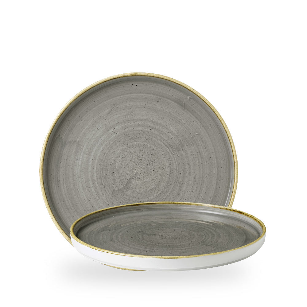 Stonecast Grey Piatto Walled10 2/8" Box 6 - SPGSWP261