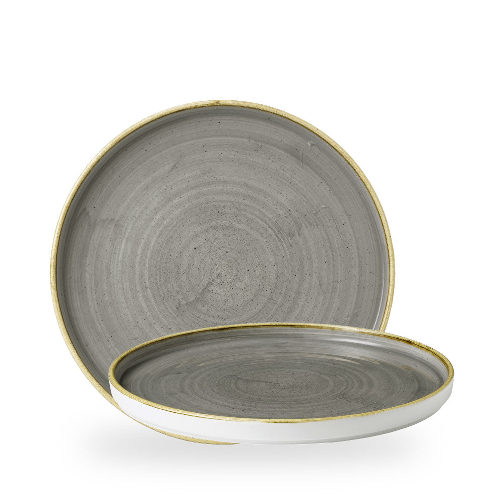 Stonecast Grey Piatto Walled11" Box 6 - SPGSWP281