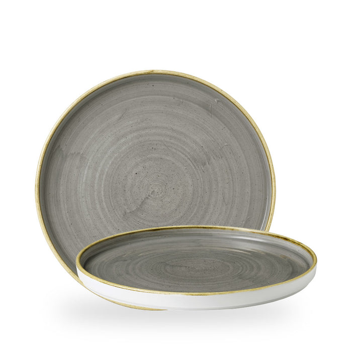 Stonecast Grey Piatto Walled11" Box 6 - SPGSWP281