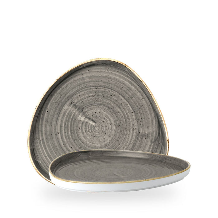 Stonecast Grey Piatto Triangolare Walledchefs10 1/4" Box 6 - SPGSWT271