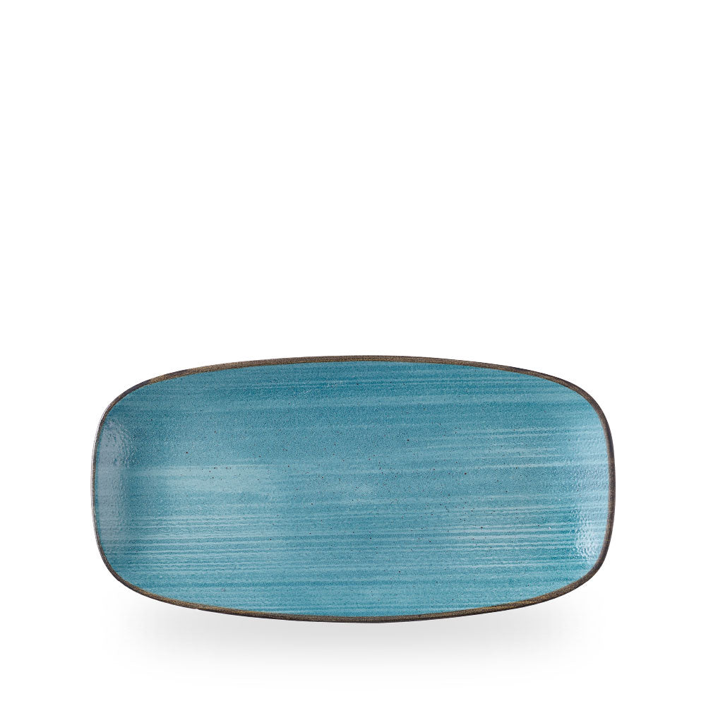 Stonecast Raw Teal Piatto Rettangolare Chefs 11 3/4X6" Box 12 - SRBEXO111