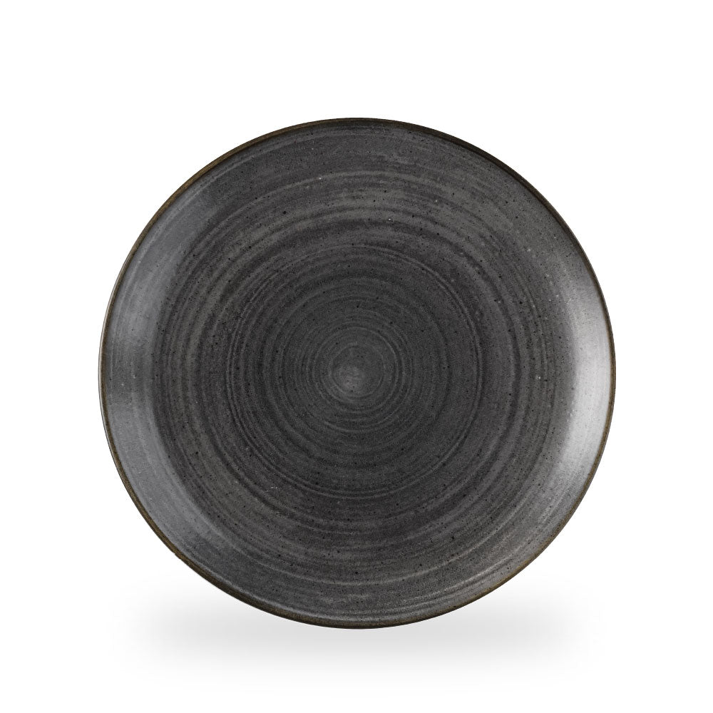 Stonecast Raw Black Evolve Piatto Piano Coupe 11.25" Box 12 - SRBLEV111
