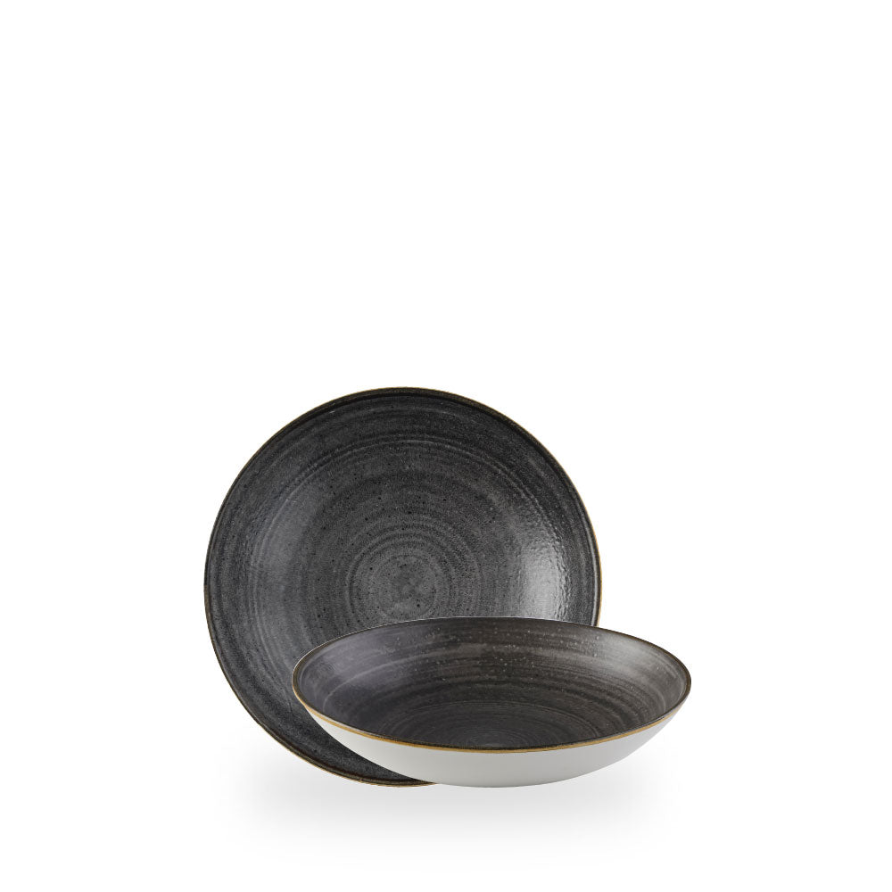 Stonecast Raw Black Coppetta Coupe 7.25"Box 12 - SRBLEVB71