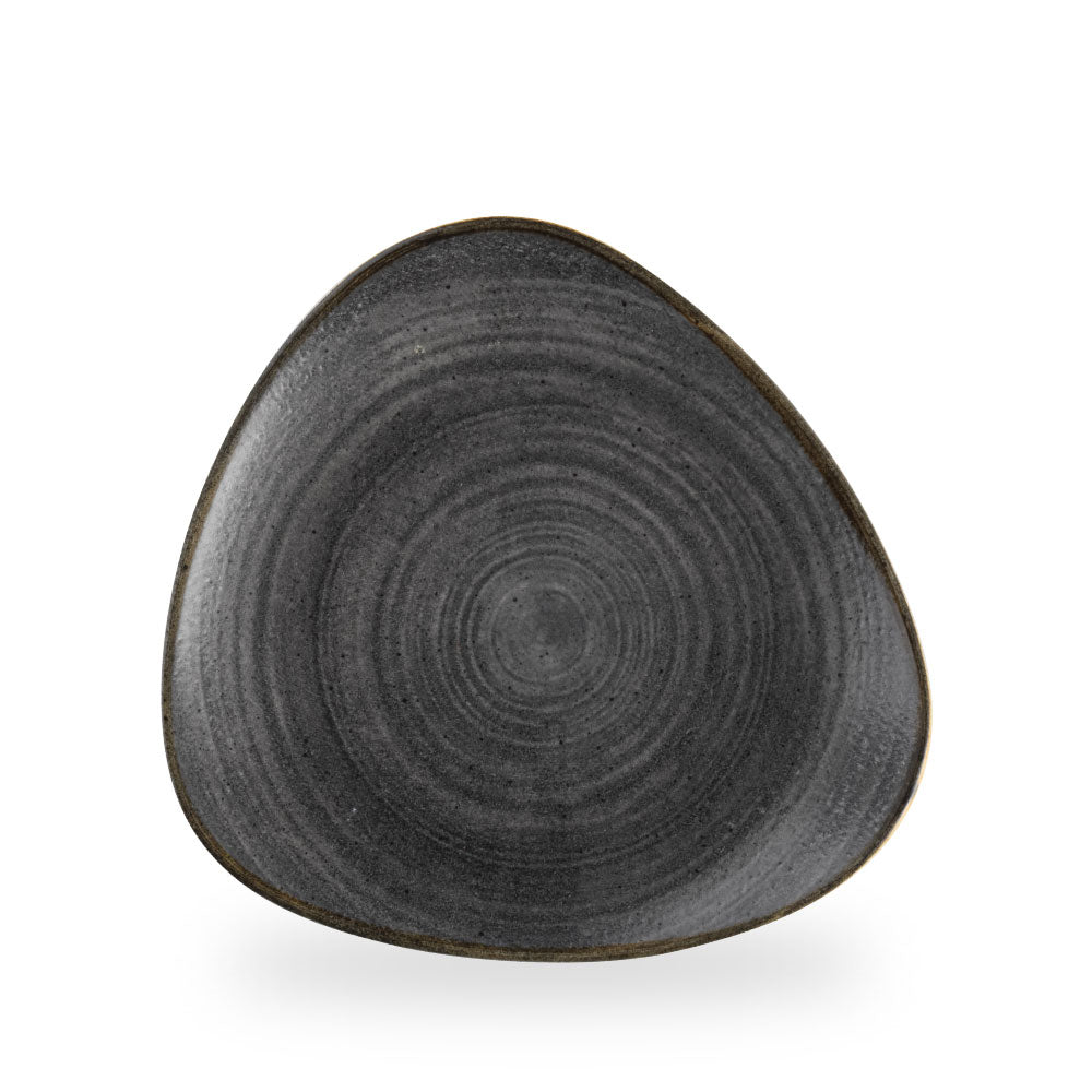 Stonecast Raw Black Piatto Triangolare 10" Box 12 - SRBLTR101