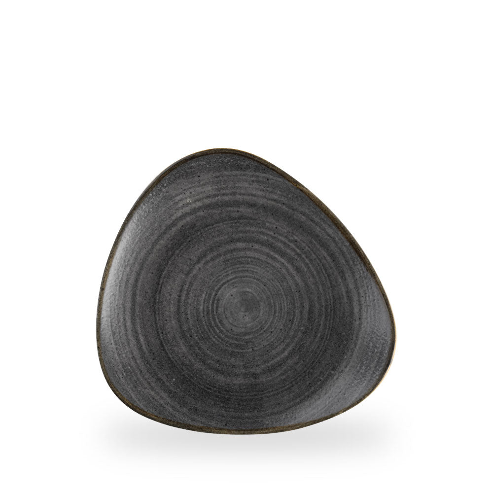 Stonecast Raw Black Piatto Triangolare 9" Box 12 - SRBLTR9 1