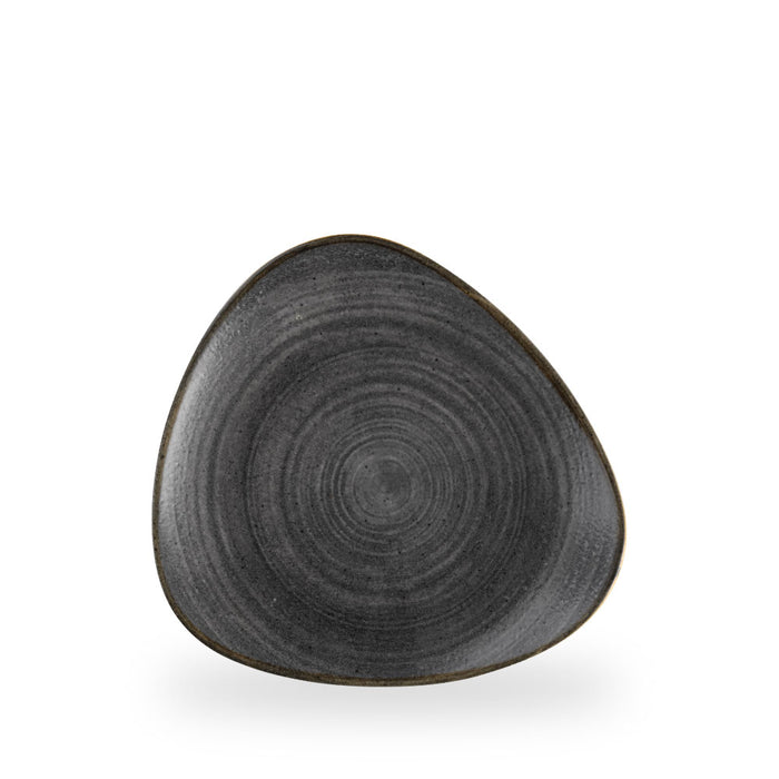 Stonecast Raw Black Piatto Triangolare 9" Box 12 - SRBLTR9 1