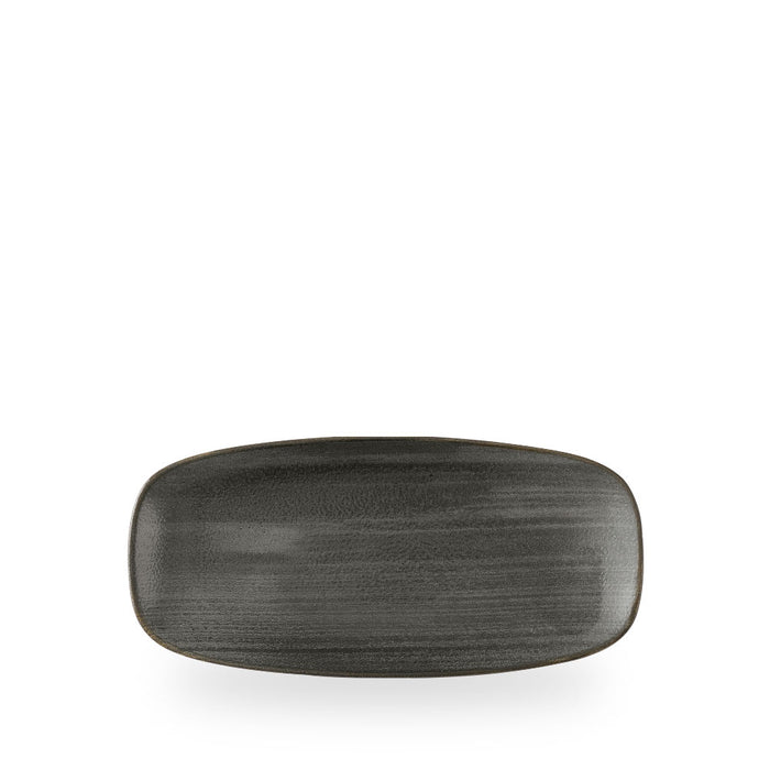 Stonecast Raw Black Piatto Rettangolare Chefs 10.6"X5" Box 12 - SRBLXO101