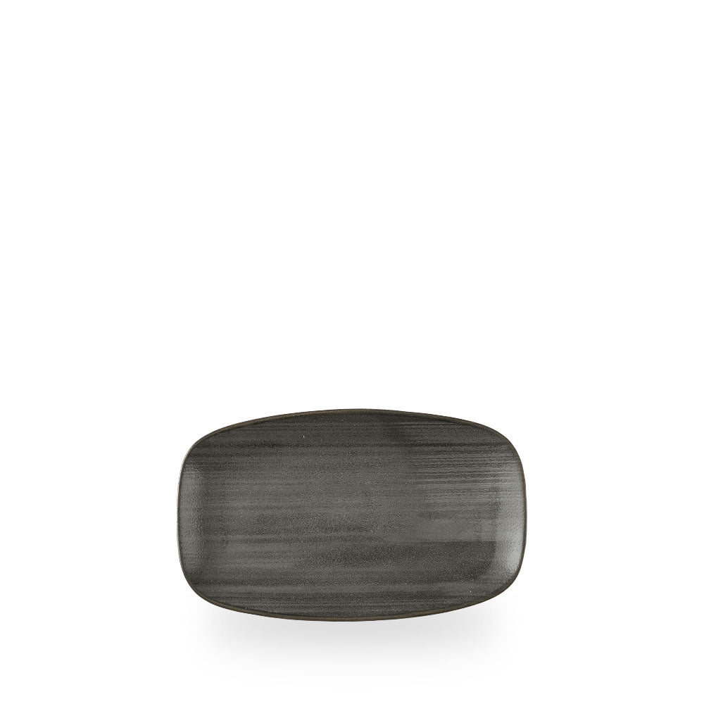 Stonecast Raw Black Piatto Rettangolare Chefs 7 4/5 X 4 3/4" Box 12 - SRBLXO7 1